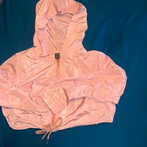 I’m selling my SHEIN EZwear Zip Up Drawstring Hem Hooded Jacket🫶🏾